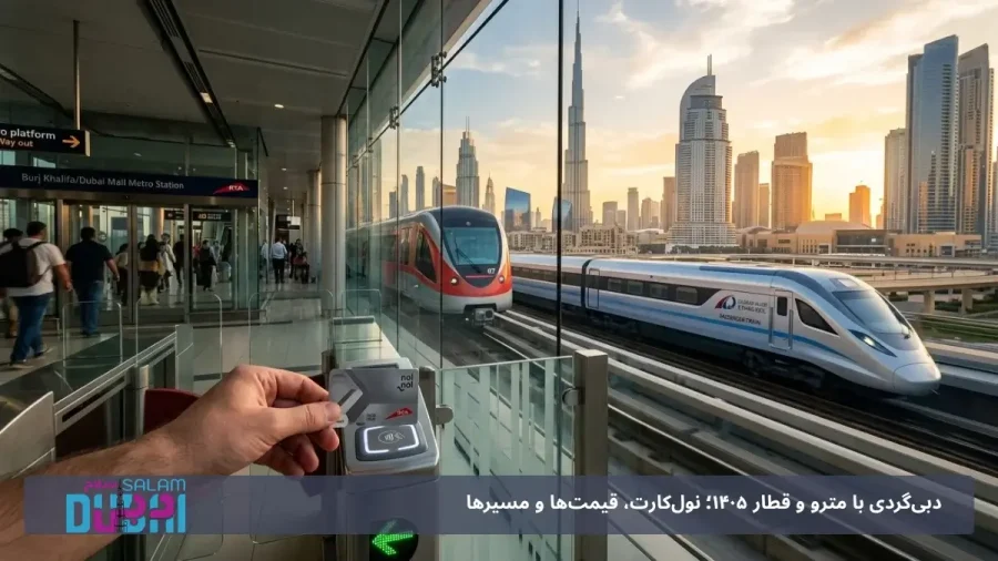 قیمت بلیط مترو دبی